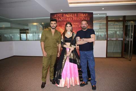 Arjun Kapoor, Sanjay Dutt and Kriti Sanon attend Panipat's trailer launch!