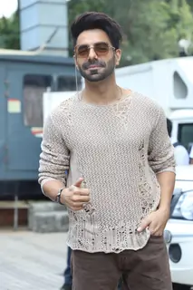 Aparshakti Khurrana at the trailer launch of Pati Patni Aur Woh