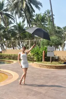 Urvashi Rautela spotted during the promotions of Pagalpanti