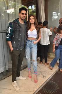 Sidharth Malhotra and Tara Sutaria spotted during the promotions of Marjaavaan