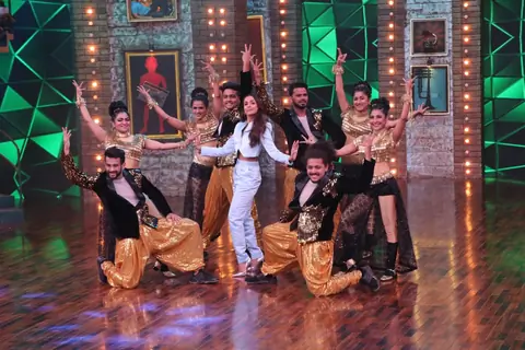 Malaika Arora on the sets of Movie Masti with Maniesh Paul