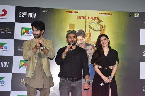 Vardhan Puri & Shivaleeka Oberoi at the trailer launch of Yeh Saali Aashiqui!