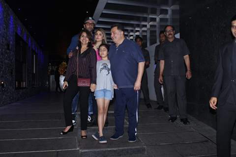 The Kapoor family spotted during an outing