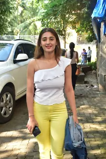 Dhvani Bhanushali snapped at Marjaavaan's special screening!