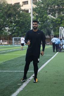 Arjun Kapoor papped during a Football session