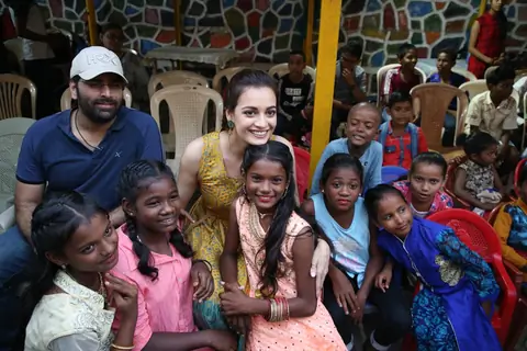 Dia Mirza papped at the launch of Exceed Cares