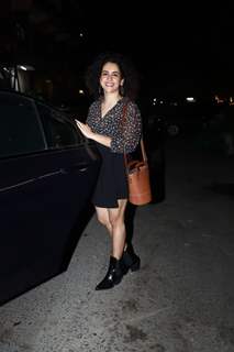 Sanya Malhotra snapped around the town