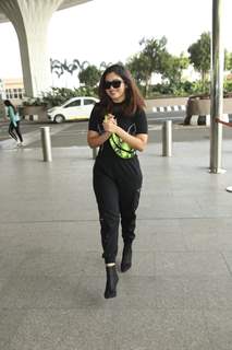 Bhumi Pednekar papped at the airport