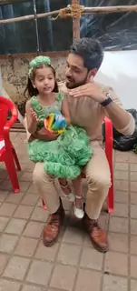 Adnan Khan playing with kids on the sets of Ishq Subhan Allah 
