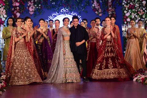 Pooja Hegde walks the ramp for Manish Malhotra