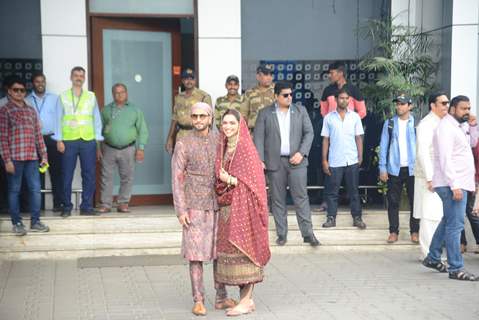 Deepika and Ranveer spotted with their family at Kalina Airport