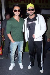 Aayush Sharma and Zaheer Iqbal papped at the launch of Being Strong