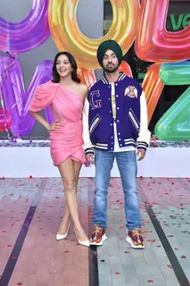 Kiara Advani and Diljit Dosanjh attends the trailer launch of Good Newwz