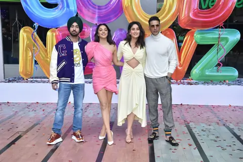 Akshay Kumar, Kareena Kapoor, Kiara Advani and Diljit Dosanjh attends the trailer launch of Good Newwz