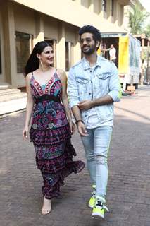 Vardhan Puri and Shivaleeka Oberoi promote their upcoming movie Yeh Saali Aashiqui