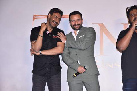 Ajay Devgn and Saif Ali Khan at the trailer launch of Tanhaji: The Unsung Warrior