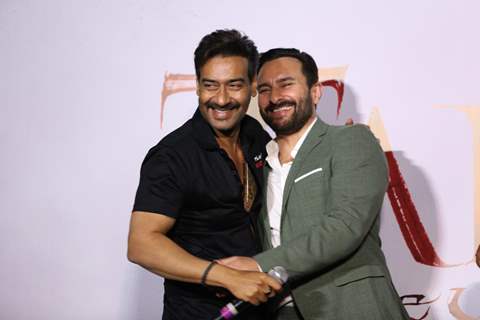 Ajay Devgn and Saif Ali Khan at the trailer launch of Tanhaji: The Unsung Warrior