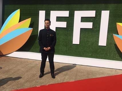 Karan Johar snapped during the inauguration of IFFI Goa 2019