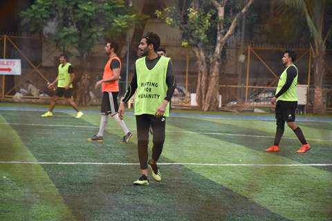 Aparshakti Khurana spotted playing football