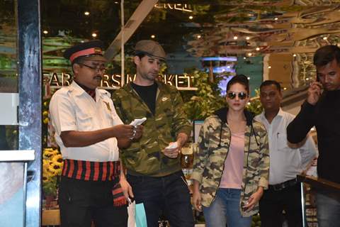 Sunny Leone papped with husband outside Food Hall