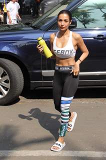 Malaika Arora papped outside her gym