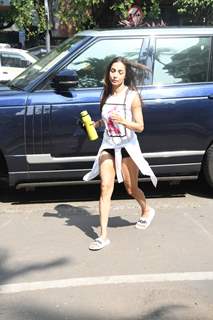 Malaika Arora snapped outside her gym