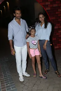 Barkha sengupta and Indraneil Sengupta with daughter