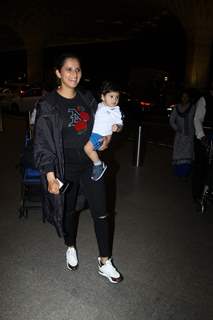 Sania Mirza papped at the airport