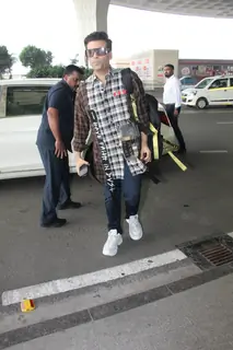 Karan Johar papped at the airport