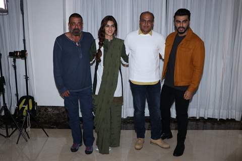 Sanjay Dutt, Kriti Sanon, Ashutosh Gowariker and Arjun Kapoor snapped during the promotions of Panipat