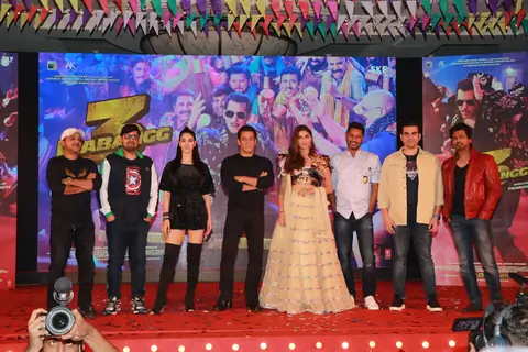 Dabangg 3 cast at the song launch