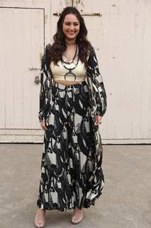 Sonakshi Sinha snapped during the promotions of Dabangg 3