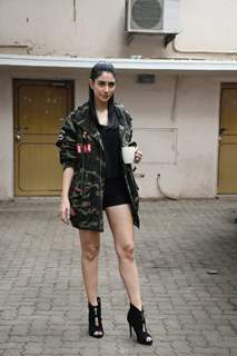 Warina Hussain snapped during the promotions of Dabangg 3