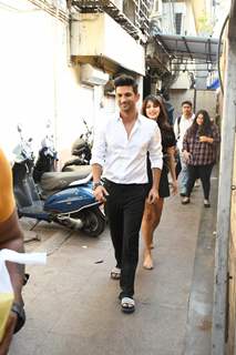 Sushant Singh Rajput and Rhea Chakraborty snapped around the town