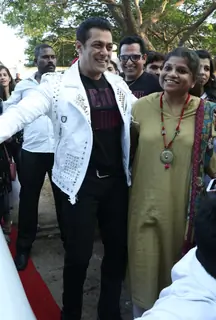 Salman Khan at the promotion of movie Dabangg 3 at Bigg Boss Marathi Set