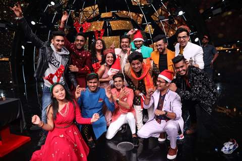 Christmas Celebrations on the sets of Indian Idol 11