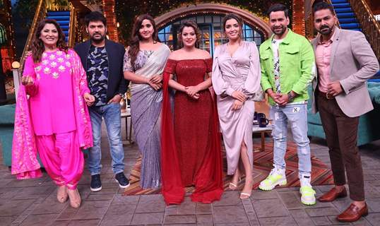 Dinesh Nirahua, Pawan Singh, Kajal Raghwani, Amarapali, and Nidhi Jha on the Kapil Sharma show