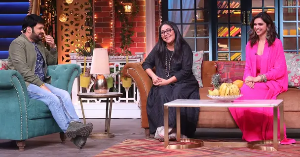 Deepika Padukone and Meghana Gulzar on The Kapil Sharma Show