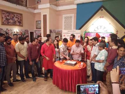 Cake Cutting with the cast of Taarak Mehta Ka Ooltah Chashmah