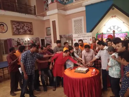 Cake Cutting with the cast of Taarak Mehta Ka Ooltah Chashmah