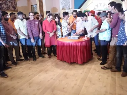 Cake Cutting with the cast of Taarak Mehta Ka Ooltah Chashmah
