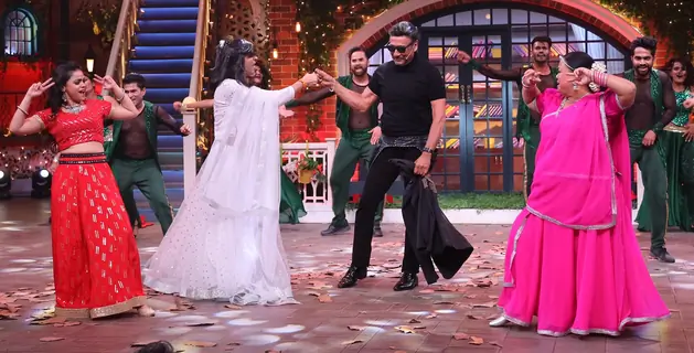 Jackie Shroff on the sets of the The Kapil Sharma Show