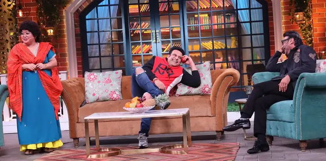 Bharti Singh, Jackie Shroff and Krushna Abhishek