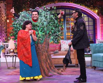 Bharti Singh, Jackie Shroff and Krushna Abhishek