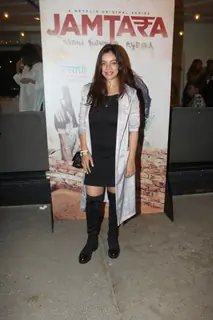 Nidhi Singh present at the screening of Jamtara Sabka Number Ayega