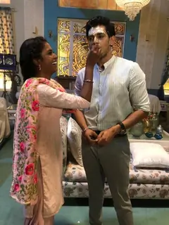 Harsh Nagar's birthday on the sets of Kartik purnima!