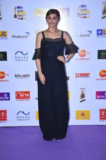 Dhvani Bhanushali snapped at Mirchi Awards 2020