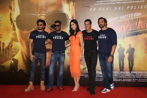Ranveer, Ajay, Katrina, Akshay and Rohit at the trailer launch of Sooryavanshi!