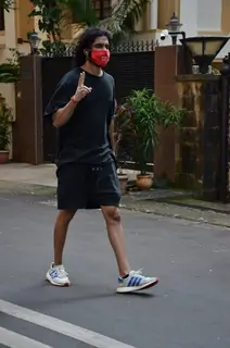 Harshvardhan Kapoor snapped in Juhu