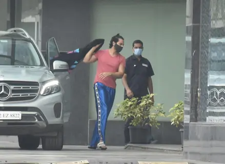 Varun Dhawan snapped at Dharma office in Andheri